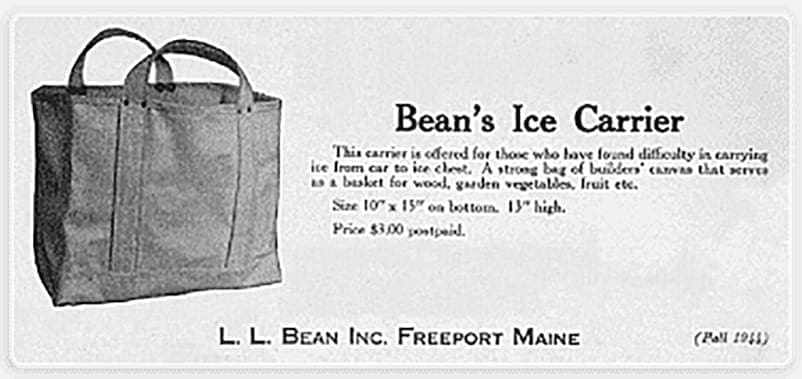 Beans Ice Carrier History of: The Tote