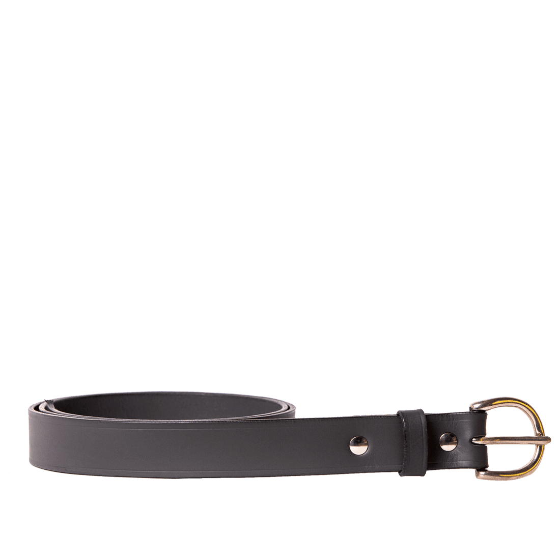 Leather London Dee belt in Italian saddle hide grey colour, handmade by Mackenzie Leather Edinburgh.