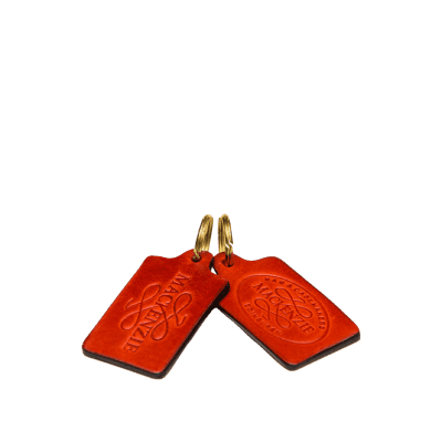 RED Leather Key ring colours – Red