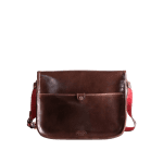 New Town Satchel shiny brown