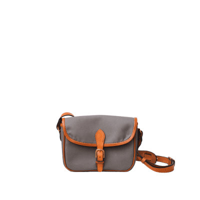 Waterproof leather satchel in olive canvas, handmade by Mackenzie Leather Edinburgh.