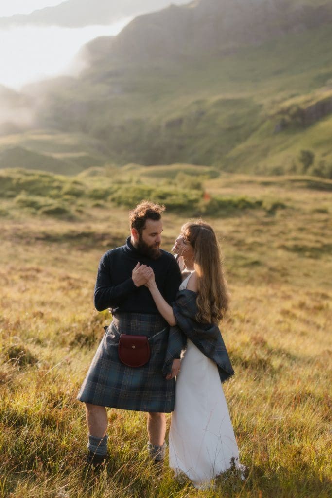 P A scaled Editorial: A Sporran Fit for a Highland Elopement