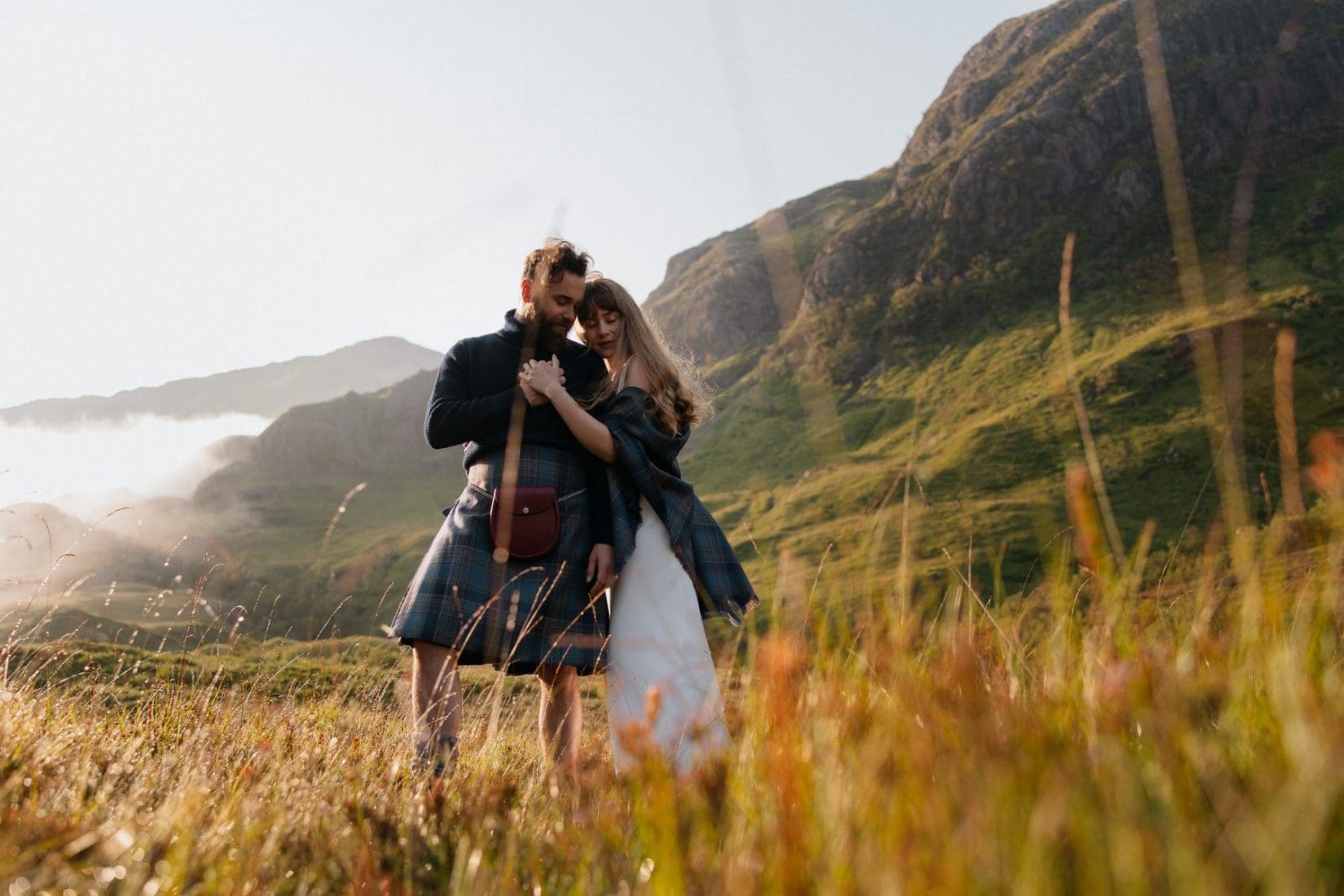 A scaled Editorial: A Sporran Fit for a Highland Elopement