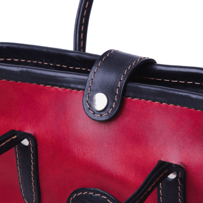 Pink handmade leather handbag - Mackenzie Leather Edinburgh