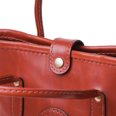 Tan handmade leather handbag - Mackenzie Leather Edinburgh