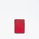 Single card holder matt red