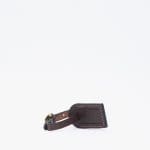 Luggage tag antique brown