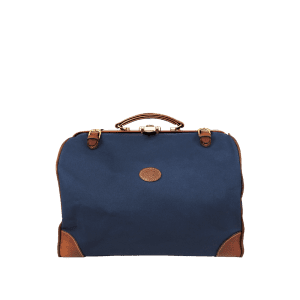 Canvas and Leather Gladstone Bag